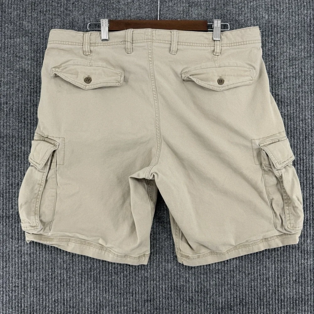 GAP Khaki Cargo Shorts Mens 36 Tan Fishing Camping Utility Pockets Outdoor Large
